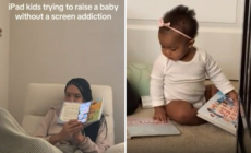 Hysterics As Gen Z Parents Attempt to Raise Baby Without Screen Time