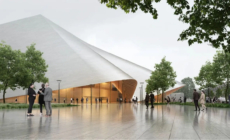 A solar-powered roof wraps new mega modern opera house