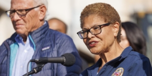 Mayor Karen Bass’ supporters go on offensive, targeting billionaires