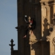 Man with a Palestinian flag climbed London’s Big Ben tower and refused to come down