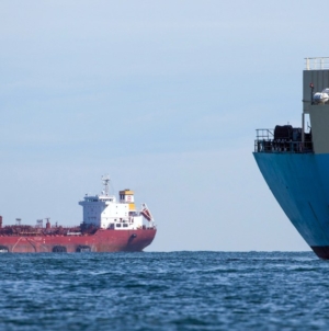 Oil tanker and cargo vessel collide in the North Sea off the English coast