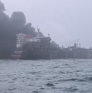 Tanker and cargo vessel collide, triggering explosions off English coast