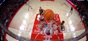 Nebraska's Andrew Morgan slams putback dunk to trim deficit against Iowa