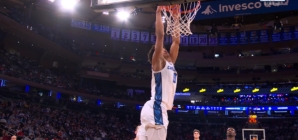 Jasen Green throws down two-handed jam, extending Creighton's lead over UConn