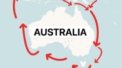 Map shows Chinese navy encircling US ally Australia in unprecedented show of force