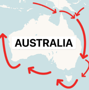 Map shows Chinese navy encircling US ally Australia in unprecedented show of force