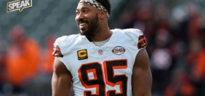 Dion Dawkins wants Myles Garrett to join the Bills — ‘The Lakers just got Luka.. give us Myles’ | Speak