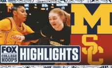 Michigan Wolverines vs. USC Trojans Big Ten Tournament Highlights | FOX College Hoops