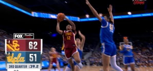 JuJu Watkins pulls off dazzling fastbreak euro step to help USC extend lead over UCLA