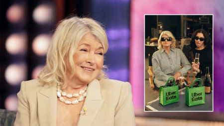Celebrity chef Martha Stewart refuses to order food delivery