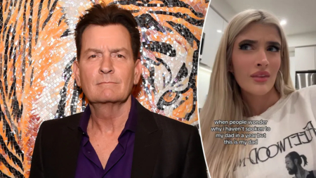 Charlie Sheen’s daughter says they haven’t spoken in a year
