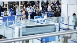 Fewer people are flying out of Newark airport than this time last year