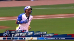 Braves' Ronald Acuña smashes two-run home run to extend lead vs. Red Sox