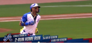 Braves' Ronald Acuña smashes two-run home run to extend lead vs. Red Sox