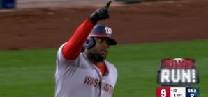 Josh Bell crushes a three-run home run in extra innings to power Nationals over Mariners