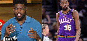 Emmanuel Acho responds to Kevin Durant's 'hot take artist have ruined the sport' comments | The Facility