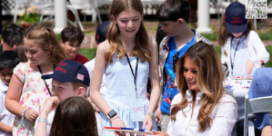 Melania Trump welcomes children to White House for Take Our Daughters and Sons Day