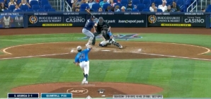 Marlins' Cal Quantrill pitches immaculate inning vs. Rays