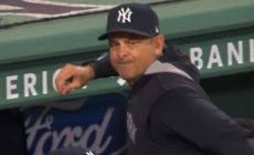Yankees' manager Aaron Boone throws gum on field and gets ejected from game vs. Red Sox