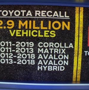 Toyota recalls 2.9 million vehicles over air bag issue