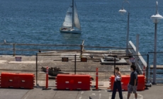 Will the Santa Cruz Wharf be rebuilt after it broke apart?