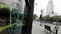 Downtown Los Angeles residents unfazed by the vandalism