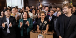 ‘An outright lie’: Fiery Bass delivers impassioned speech demanding ICE leave city