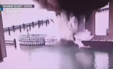 Ukraine says it struck a critical Russian bridge with explosives