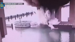 Ukraine says it struck a critical Russian bridge with explosives