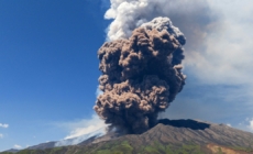 Sicily’s Mount Etna erupts in a fiery show of smoke and ash miles high