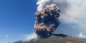 Sicily’s Mount Etna erupts in a fiery show of smoke and ash miles high