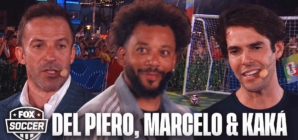 Soccer icons Alessandro Del Piero, Marcelo & Kaká face off in penalty shootout