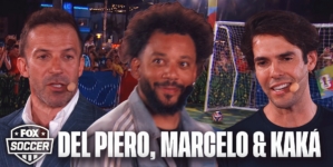Soccer icons Alessandro Del Piero, Marcelo & Kaká face off in penalty shootout