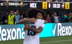 Dominican Republic's Peter Gonzalez scores vs. Mexico