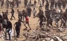Dozens killed at Gaza aid site after shots fired into crowd