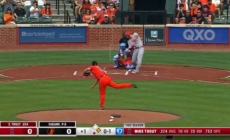 Mike Trout hammers a two-run home run to give Angels lead over Orioles