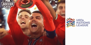 2025 UEFA Nations League Finals: Portugal's trophy ceremony following victory over Spain