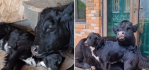 Internet Can’t Cope With Dog and Cow’s Adorable Friendship: ‘Her Baby’