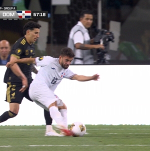 Dominican Republic's Edison Azcona scores to help trim deficit vs. Mexico