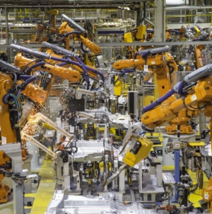 Industrial production drops 5 percent