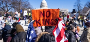 “No Kings” day merch for sale on Amazon, Temu and other e-commerce sites