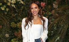 Jessica Alba lounges poolside in bikini while promoting friendship and self-care