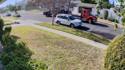 Tow truck driver’s spectacular fail caught on doorbell camera