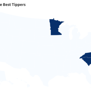 Map Shows Which States Have the Best Tippers