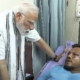 Indian Prime Minister Modi visits Air India plane crash sole survivor