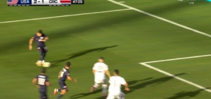 Max Arfsten finishes in the box, giving United States 2-1 lead over Costa Rica