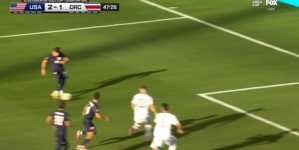 Max Arfsten finishes in the box, giving United States 2-1 lead over Costa Rica