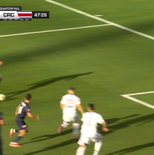 Max Arfsten finishes in the box, giving United States 2-1 lead over Costa Rica