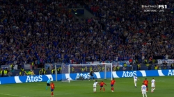 Kylian Mbappé converts on penalty, helps France trim deficit vs. Spain