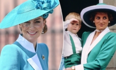 Kate wears Diana-inspired outfit and Queen Elizabeth’s earrings at royal parade